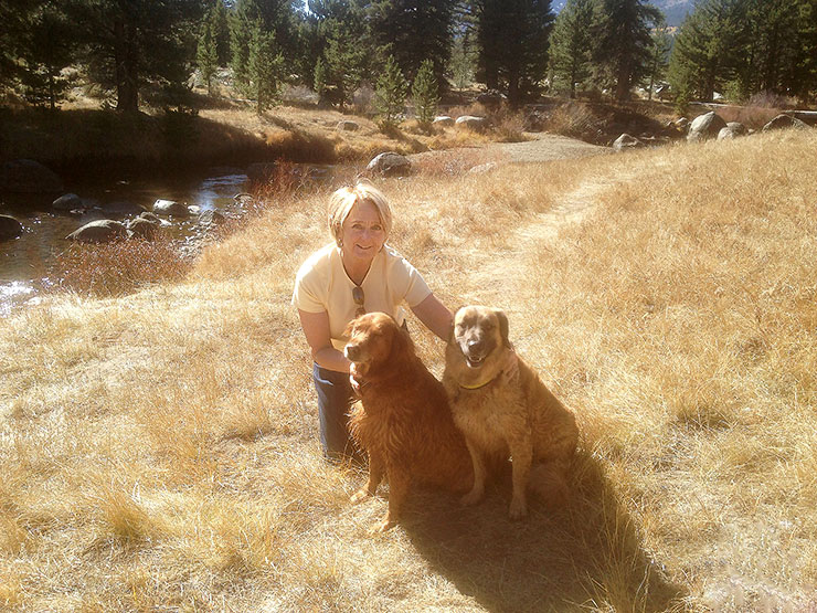 Image of Sally Bligh with Alley and Dusty