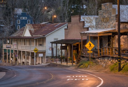 Image of Amador City on a late winter's evening