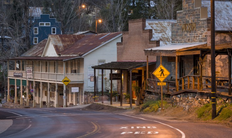 Image of Amador City on a late winter's evening